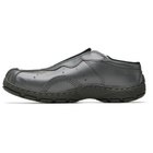 Dr. Martens Gray Aurix Satin Finish Leather Mule Loafers