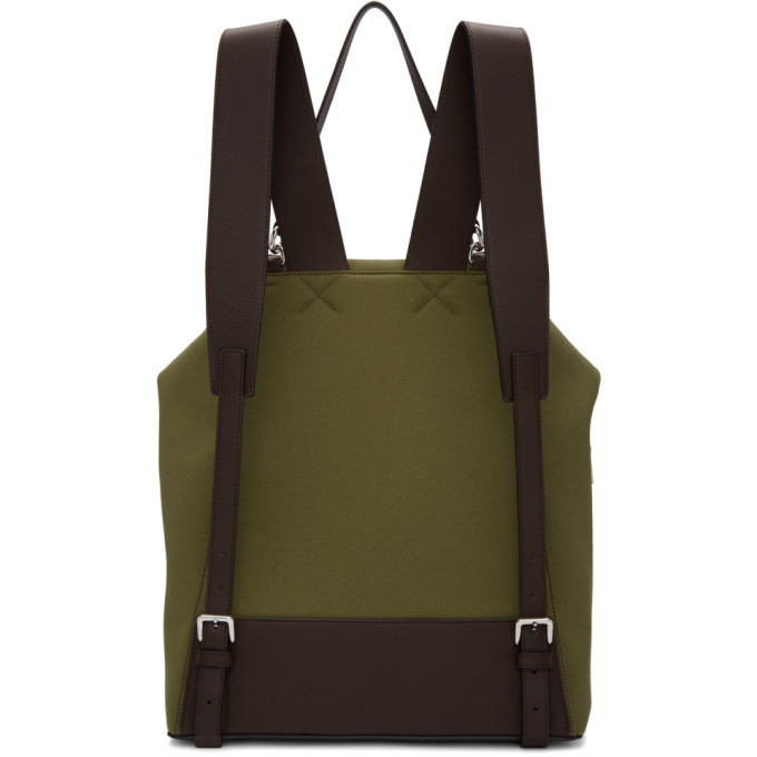Loewe Khaki and Brown Goya Backpack Loewe display picture 1