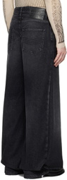Jean Paul Gaultier Black 'The Denim Pant Skirt' Jeans
