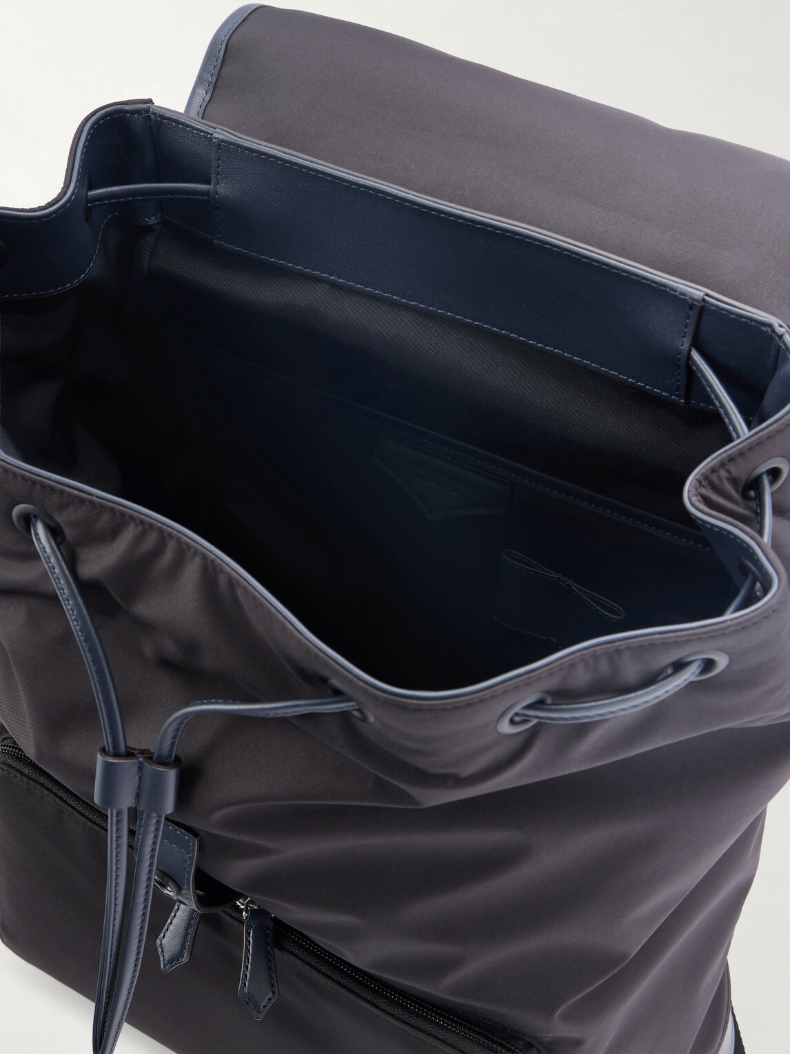 Montblanc - Panorama Leather-Trimmed Shell Backpack