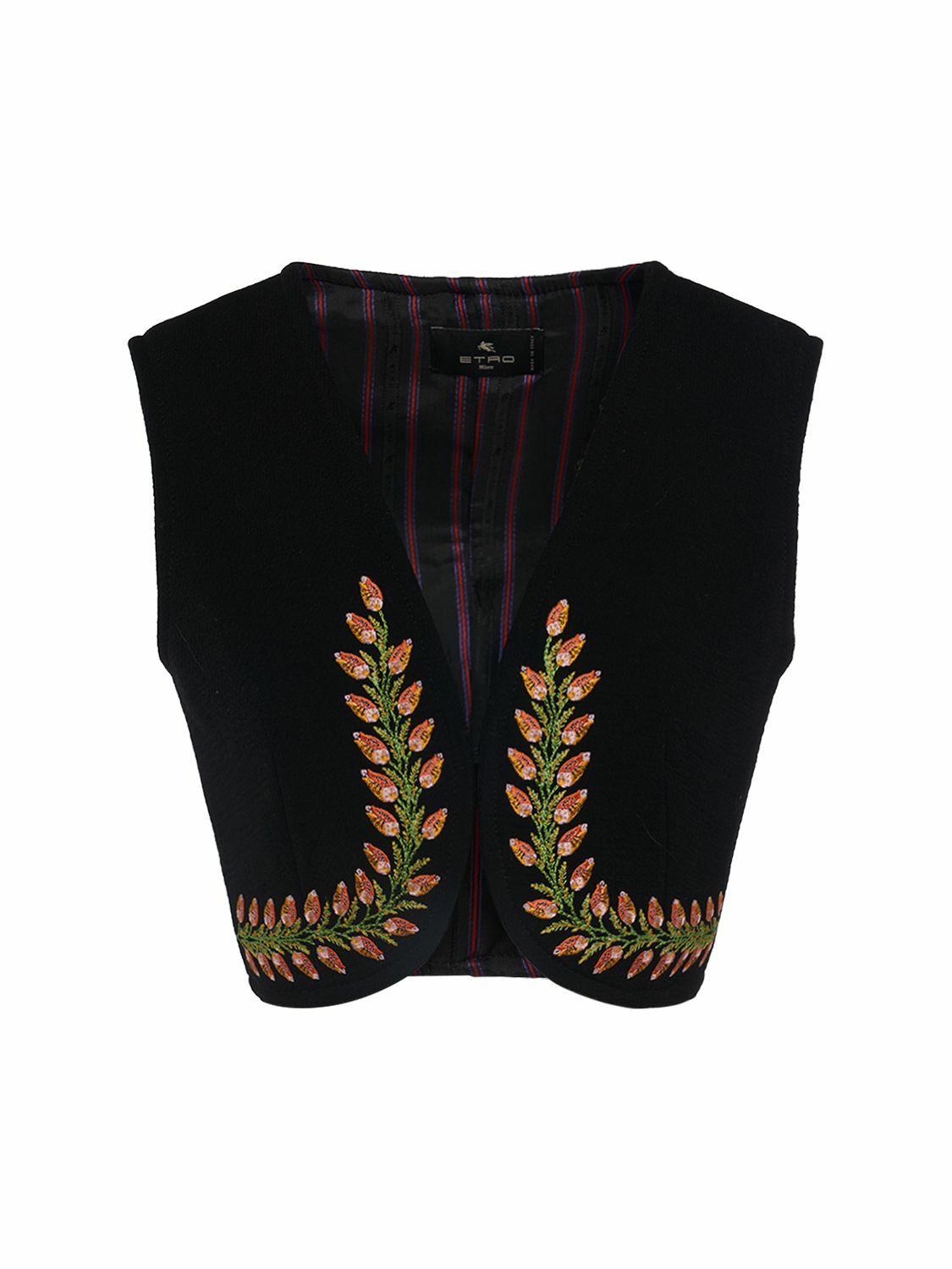 【関税&送料込】Etro Embroidered Wool Blend Vest Etro Embroidered Wool Blend Vest – LOZURI®