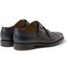 John Lobb - William II Full-Grain Leather Monk-Strap Shoes - Navy