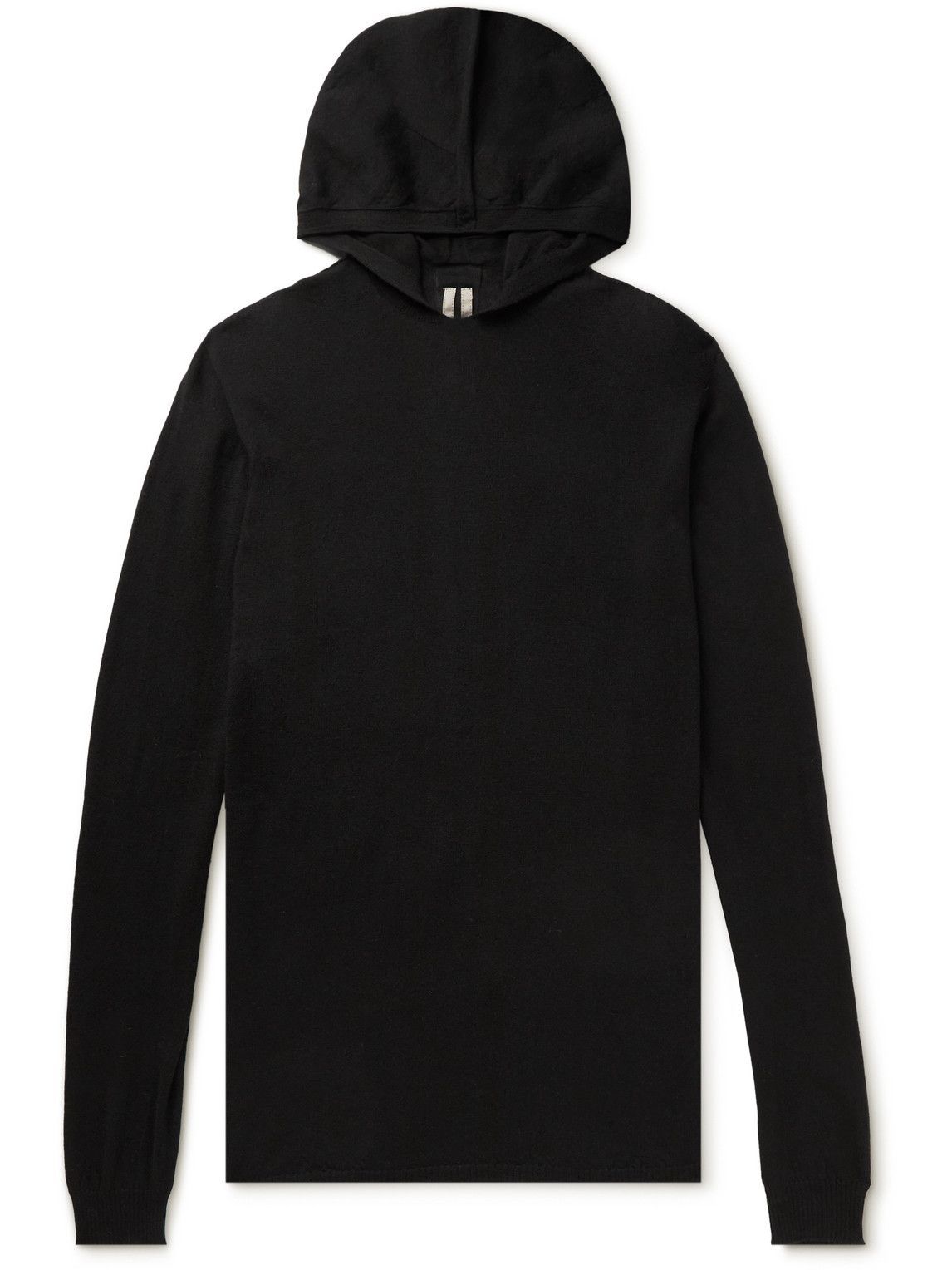 Rick Owens - Slim-Fit Virgin Wool Hoodie - Black Rick Owens