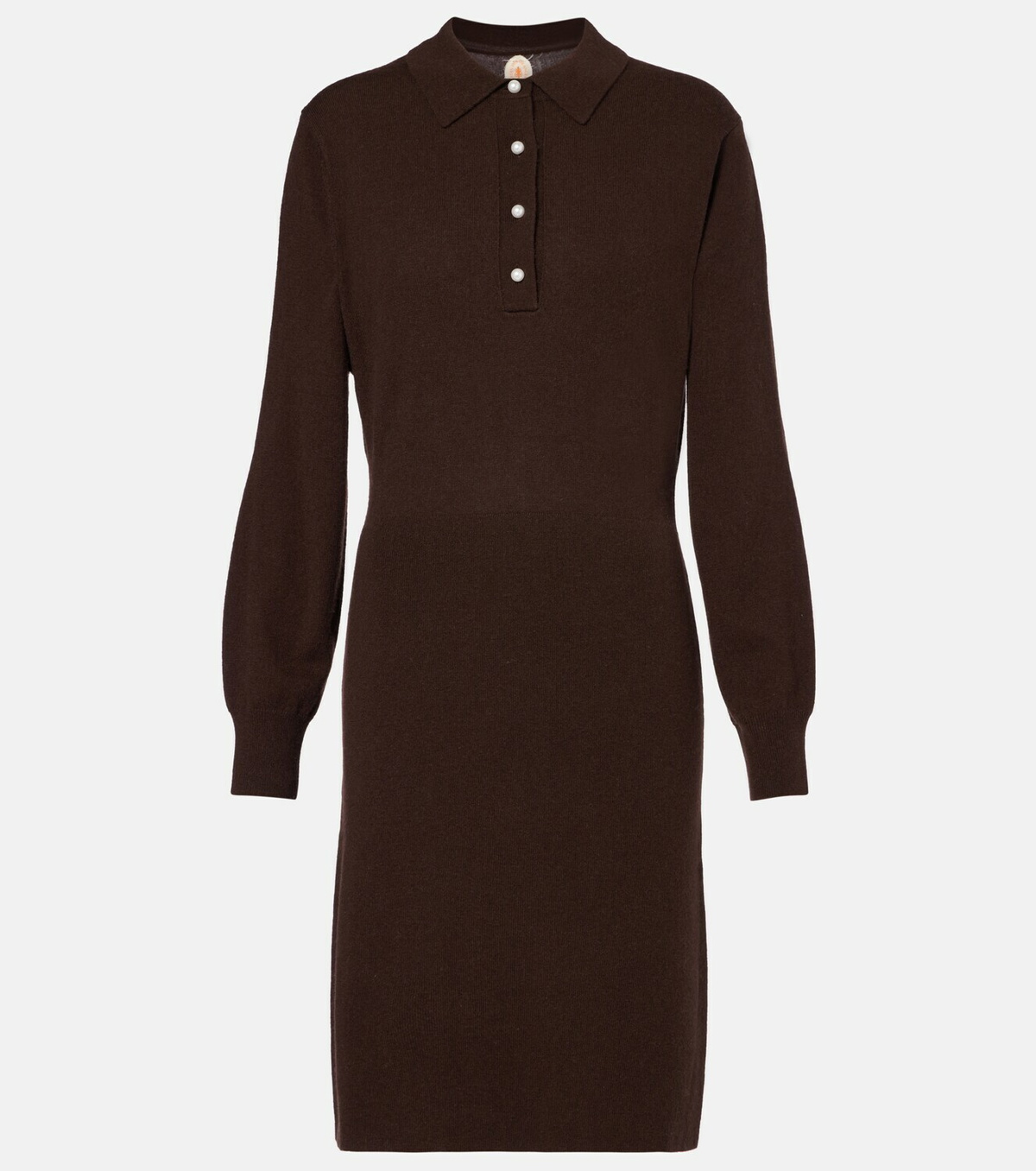 Jardin des Orangers Knitted wool and cashmere polo dress