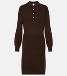 Jardin des Orangers Knitted wool and cashmere polo dress