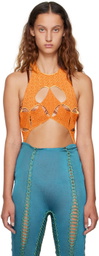 Isa Boulder SSENSE Exclusive Orange & Yellow Bodysuit