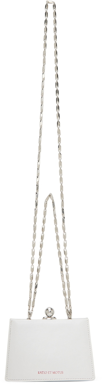 Ratio et Motus White Mini Twin Shoulder Bag