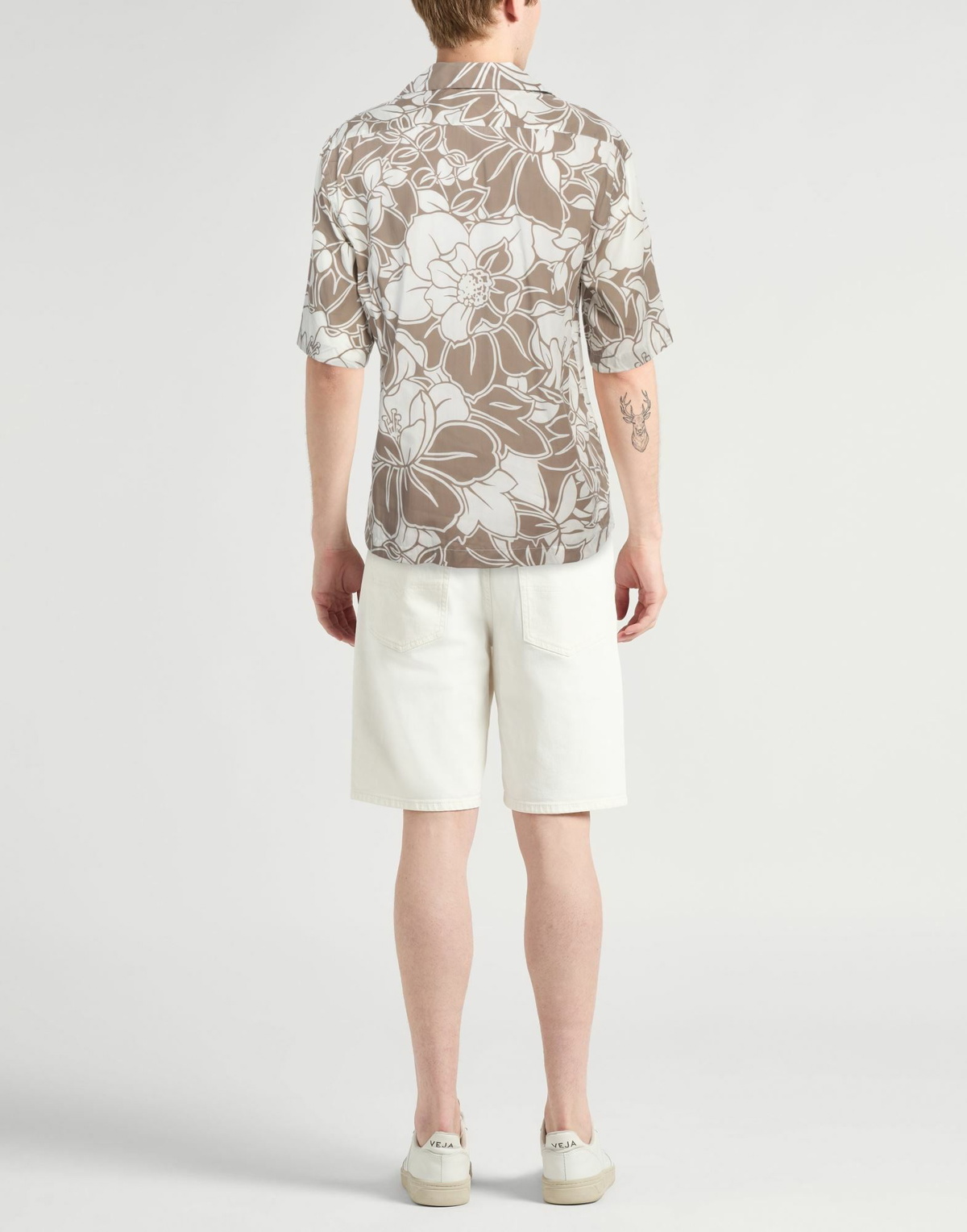 Lardini Mens Shirt Khaki