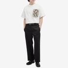 Jil Sander Men's Python Print Pocket T-Shirt in Porcelain