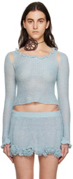 nastyamasha SSENSE Exclusive Blue Sweater
