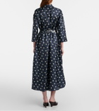 'S Max Mara Leva polka-dot silk twill shirt dress