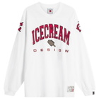 ICECREAM Men's Design Longsleeve T-Shirt in White