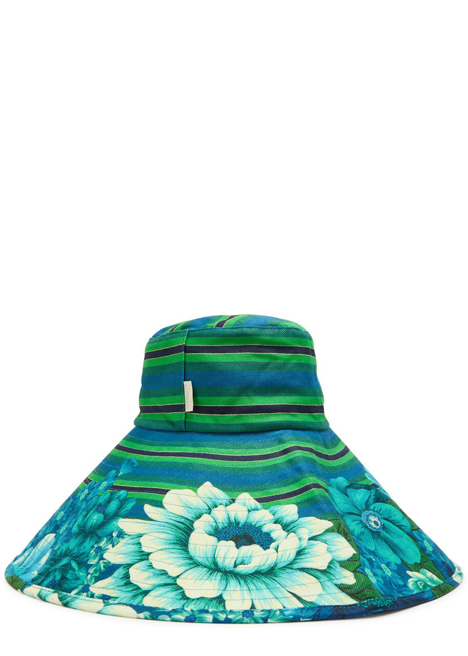 Alemais Margo Striped Twill sun hat - Multicoloured - One Size