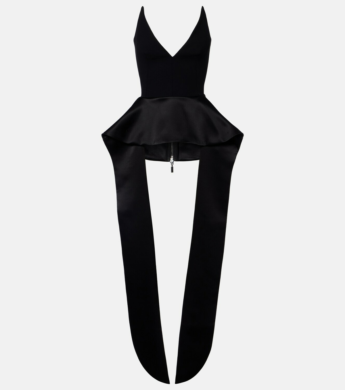 Maticevski Frame peplum satin top