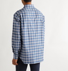 Charvet - Checked Cotton Shirt - Blue