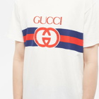 Gucci Men's New Logo T-Shirt in White