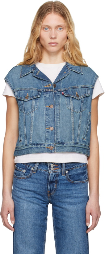 Photo: Levi's Blue Shrunken '90s Linen+ Lightweight Denim Vest