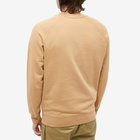 Maison Kitsuné Men's Fox Head Patch Classic Sweat in Beige