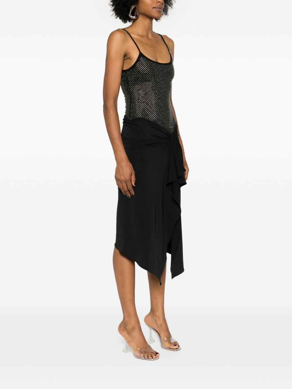 black white colorblock dress Color Block Print Tennis Dress, White/Black / Color Block / S main image 1