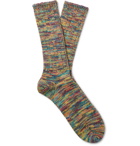 Anonymous Ism - Mélange Cotton-Blend Socks - Multi