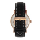 Shield Gilliam Quartz Black Dial Black Leather Mens Watch SLDSH100-4