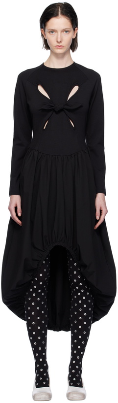 Photo: J.Kim Black Bale Midi Dress
