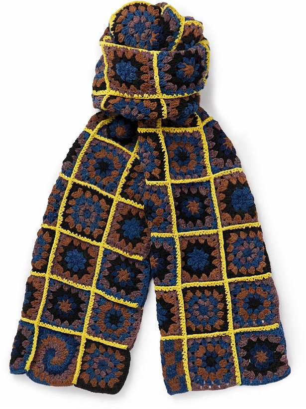 Photo: Story Mfg. - Piece XL Patchwork Crocheted Cotton Scarf