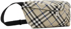 Burberry Beige Check Belt Bag