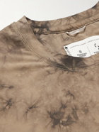 REIGNING CHAMP - Ryan Willms Printed Tie-Dyed Jersey T-Shirt - Brown