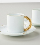 L'Objet - Mojave set of 6 espresso cups and saucers