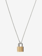 EÉRA 18K White And Yellow Gold Lock Necklace