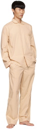 Tekla Beige Organic Cotton Pyjama Pants