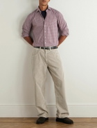 Sid Mashburn - Gingham Cotton-Poplin Shirt - Red