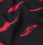 McQ Alexander McQueen - Billy Camp-Collar Printed Voile Shirt - Men - Black