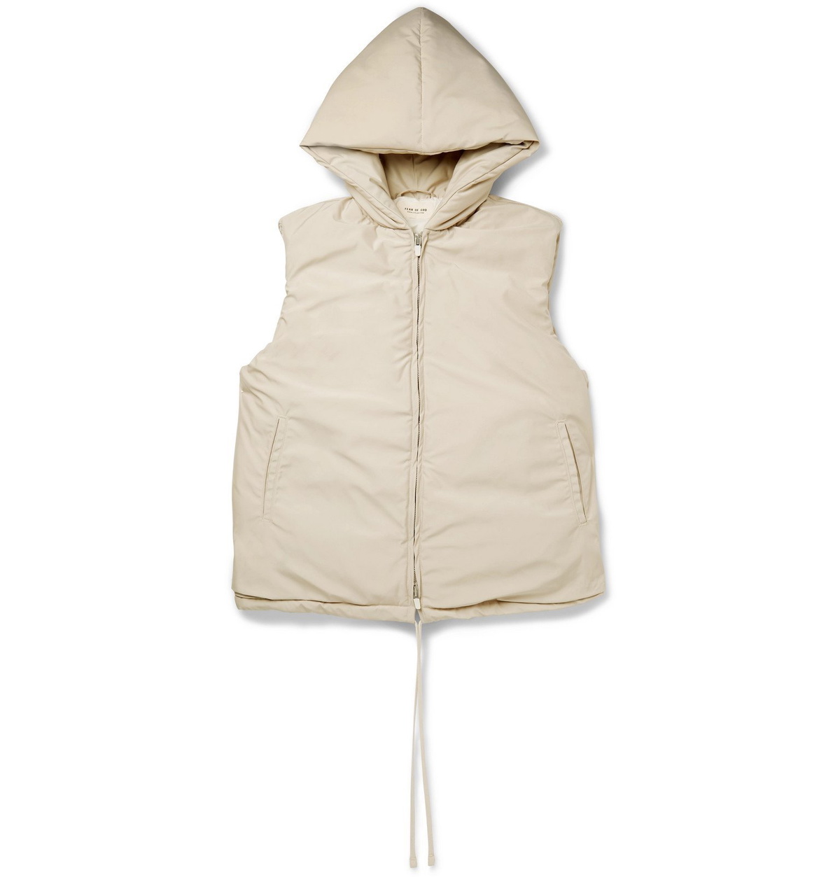 LIGHT PADDED NYLON HOODIE VEST