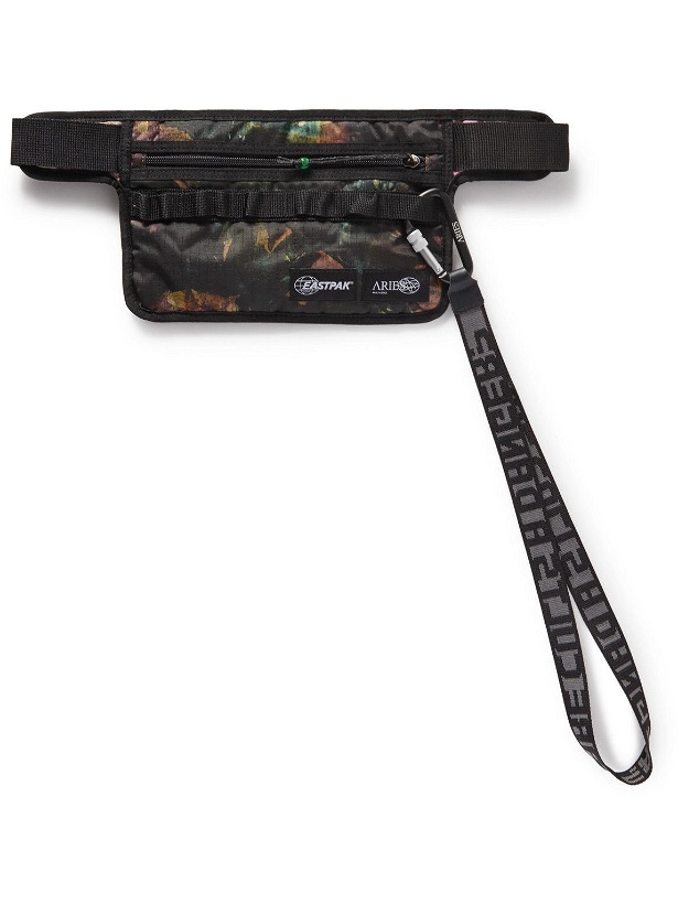 Photo: Eastpak - Aries Logo-Appliquéd Tie-Dyed Ripstop Belt Bag with Lanyard