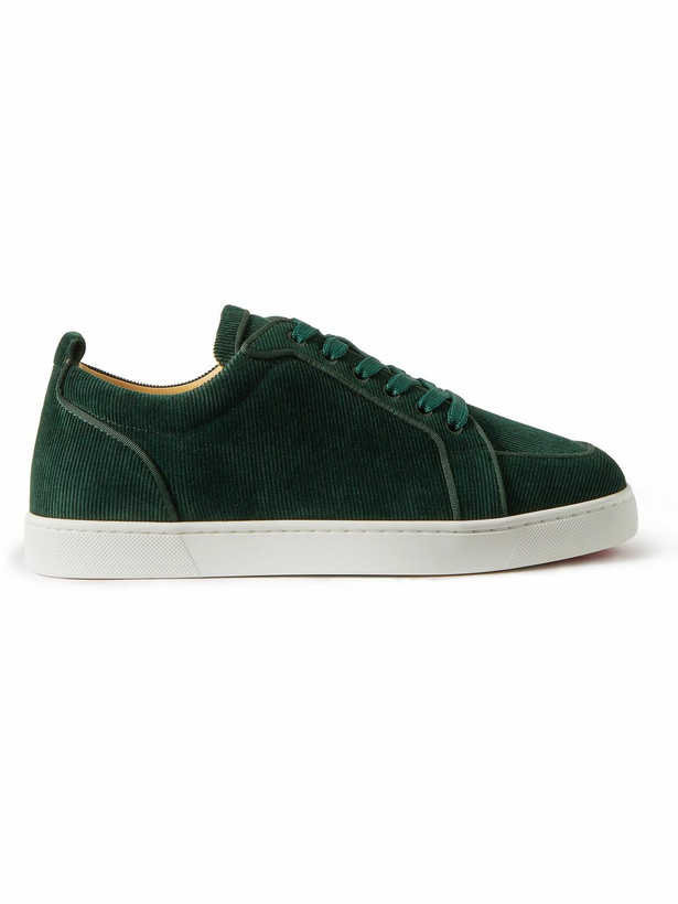 Photo: Christian Louboutin - Rantulow Corduroy Sneakers - Green