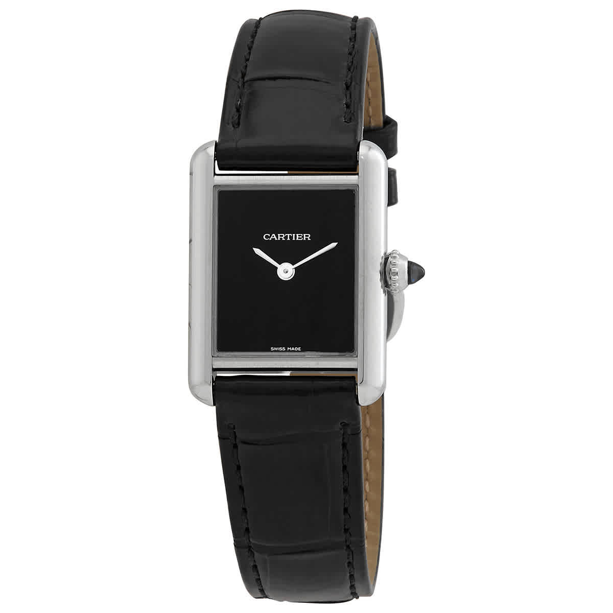 Cartier Tank Quartz Black Dial Ladies Watch WSTA0071 Cartier display picture 2