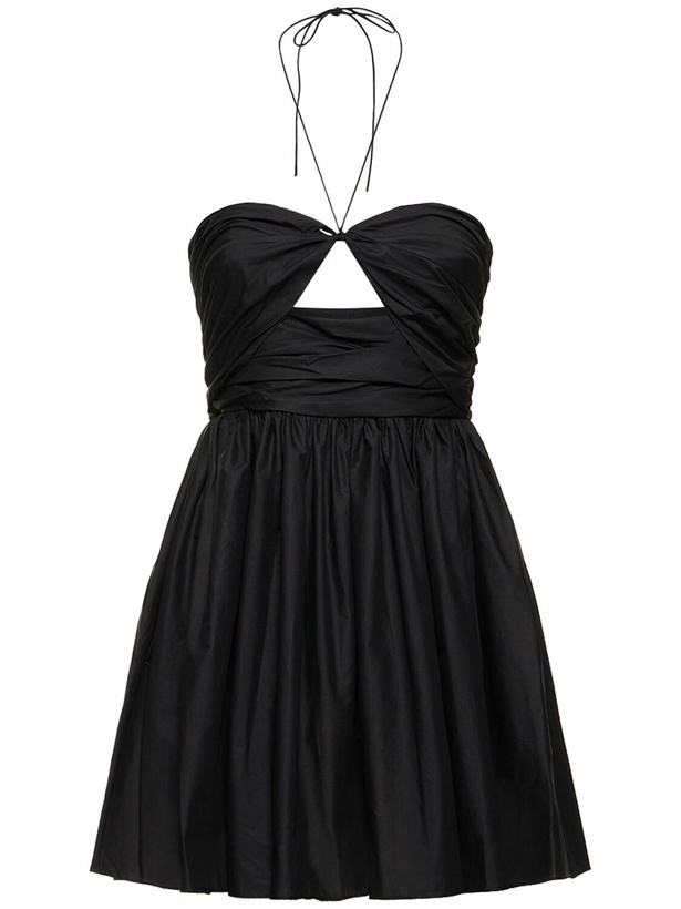 Photo: MATTEAU Ruched Organic Cotton Poplin Mini Dress