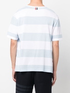 THOM BROWNE - Striped Cotton T-shirt