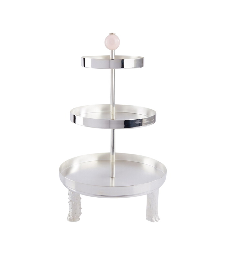 Photo: Natalia Criado Embellished silver-plated metal cake stand