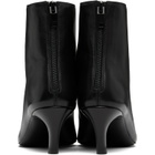 TOTEME Black Soft Nappa Ankle Boots