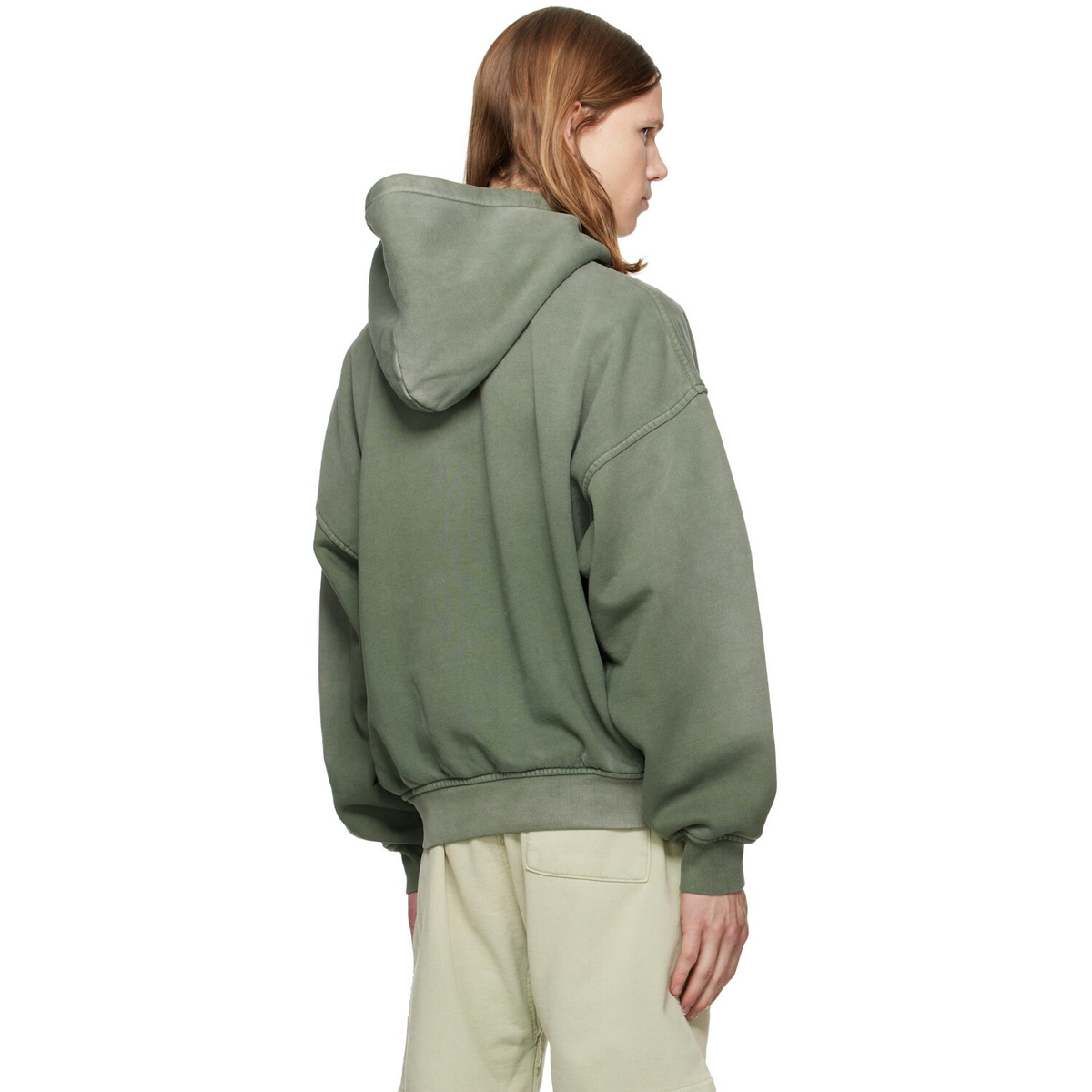Rhude Green 'Rhude' Chenille Patch Logo Hoodie