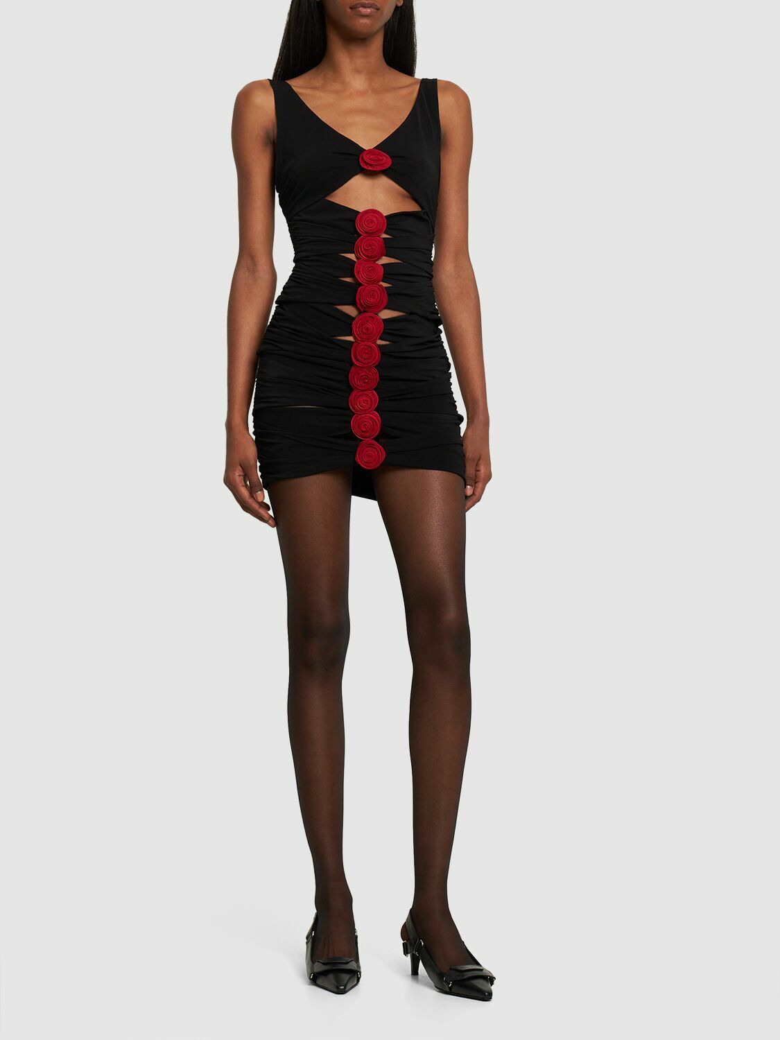 knee length dresses for ladies V-Neck Ruched Jersey Fitted Corset Homecoming Dress Dark Teal / 00