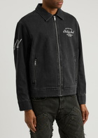 Axel Arigato Resort Logo-embroidered Denim Jacket Black