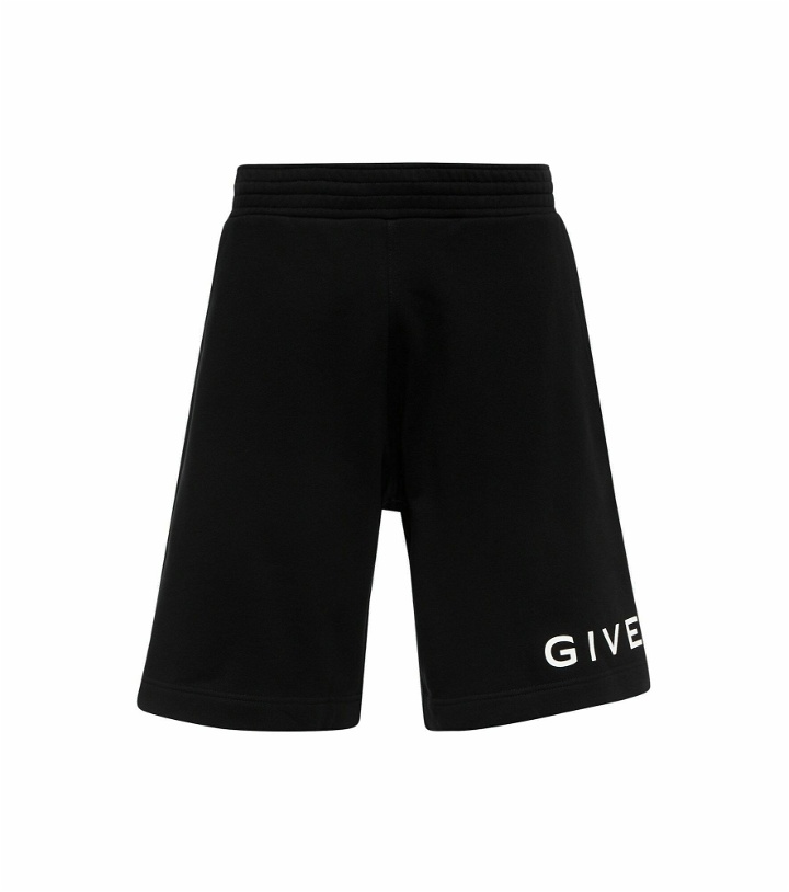 Photo: Givenchy - Logo cotton shorts