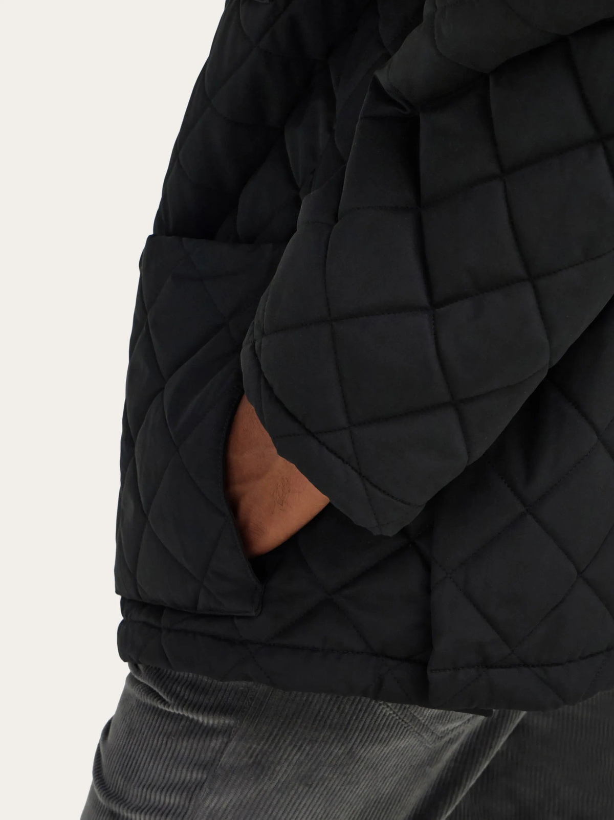 Ferragamo Mens Quilted jacket in Black