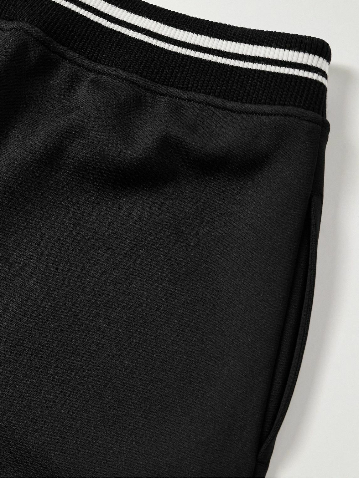 CELINE - Straight-Leg Striped Jersey Sweatpants - Black