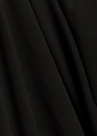 Agolde Zanna Gathered Cotton Maxi T-shirt Dress Black