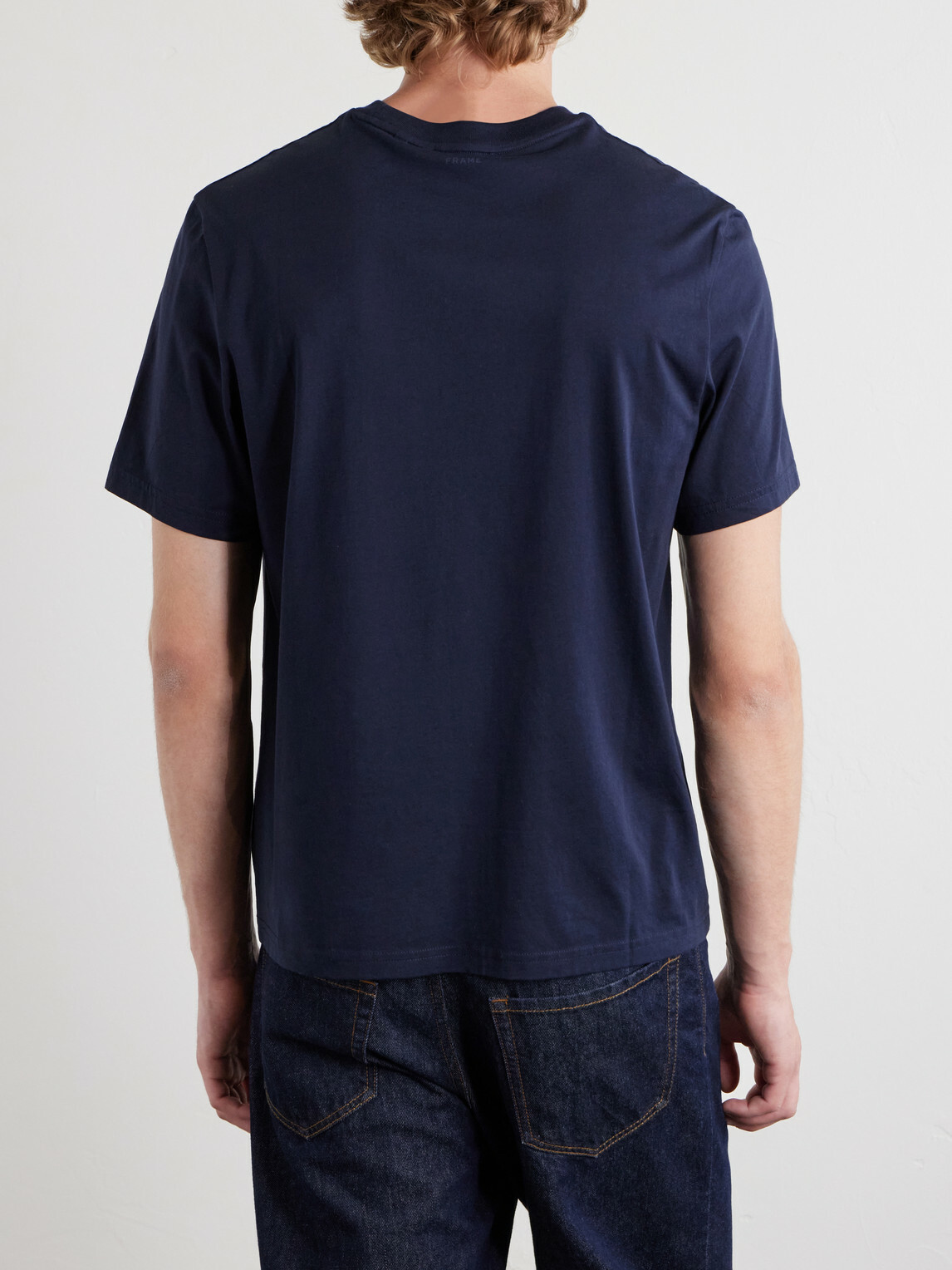 FRAME - Supima Cotton-Jersey T-Shirt - Blue
